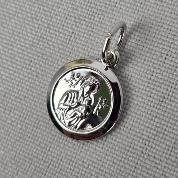 Vintage Rembrandt Sterling Virgin Mary Bracelet Charm - Picture 1 of 4